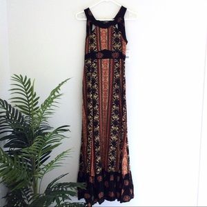 [Free People] Cut Out Maxi Dress Floral Boho